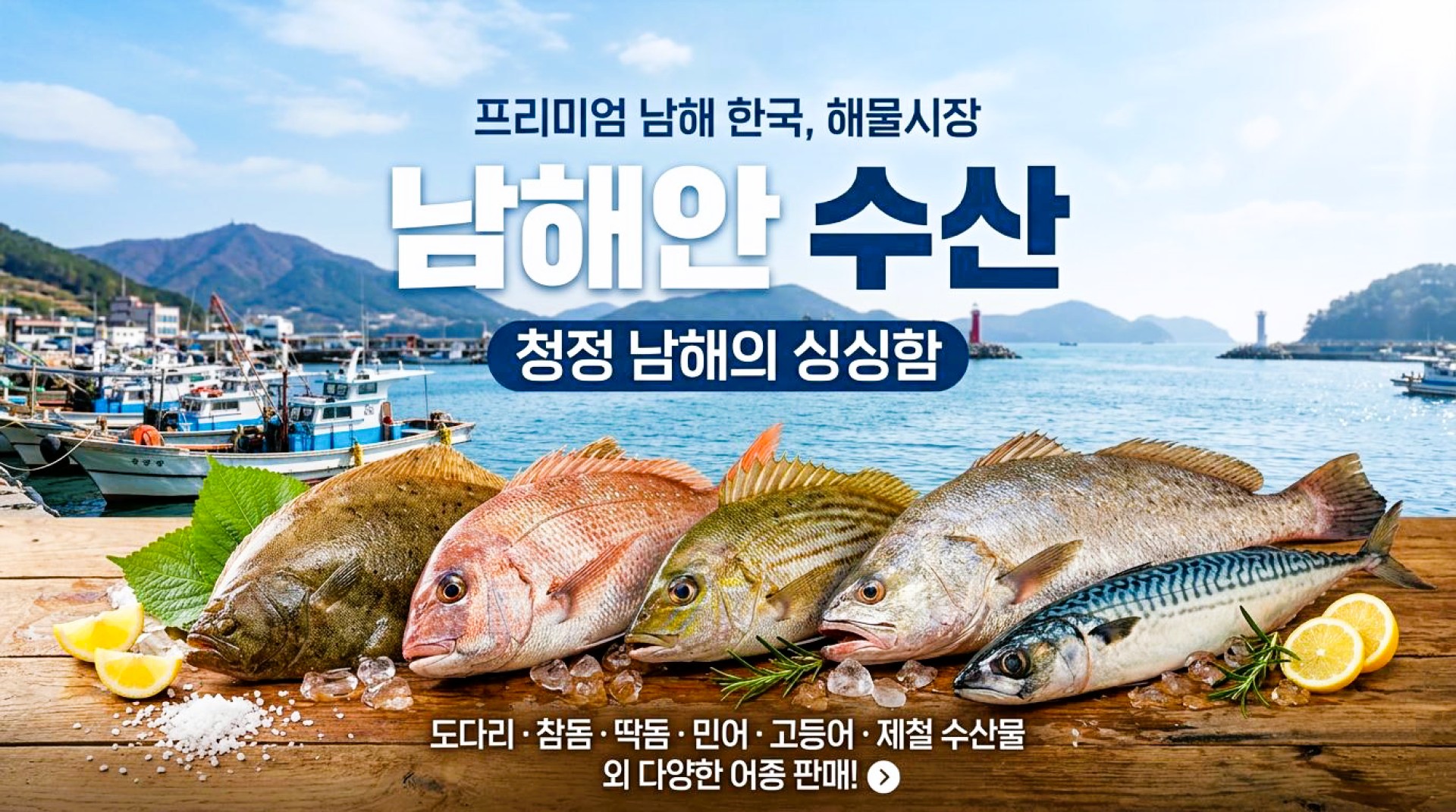 남해안 수산 명품 수산물